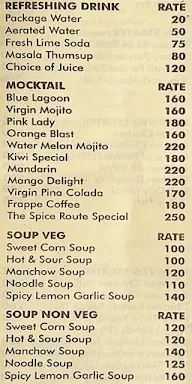 The Spice Route menu 2