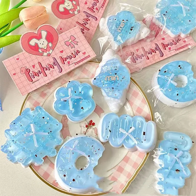 Good-Looking Sea Salt Series Soft And Adorably Cute Cat's Paw Squeezing Toy, Stress Relief, Perfect Gift or Desk Accesso
