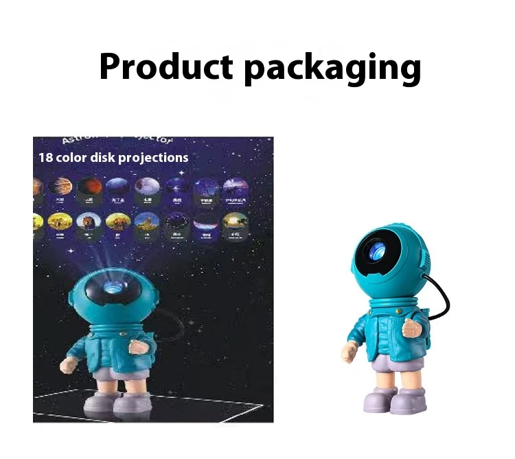 Title 2, Feilin Astronaut Sterrenprojector Kleine Nachtl...