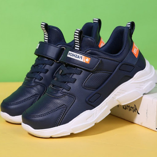Title 3, New white leather kids sneakers perfect for act...
