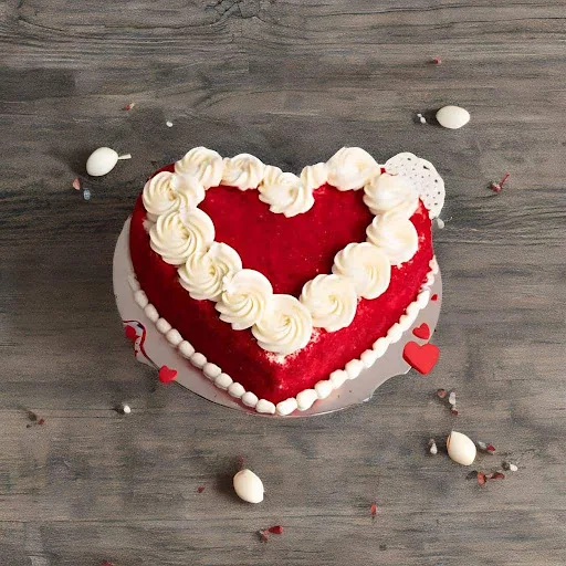 Red Velvet Heart Cake