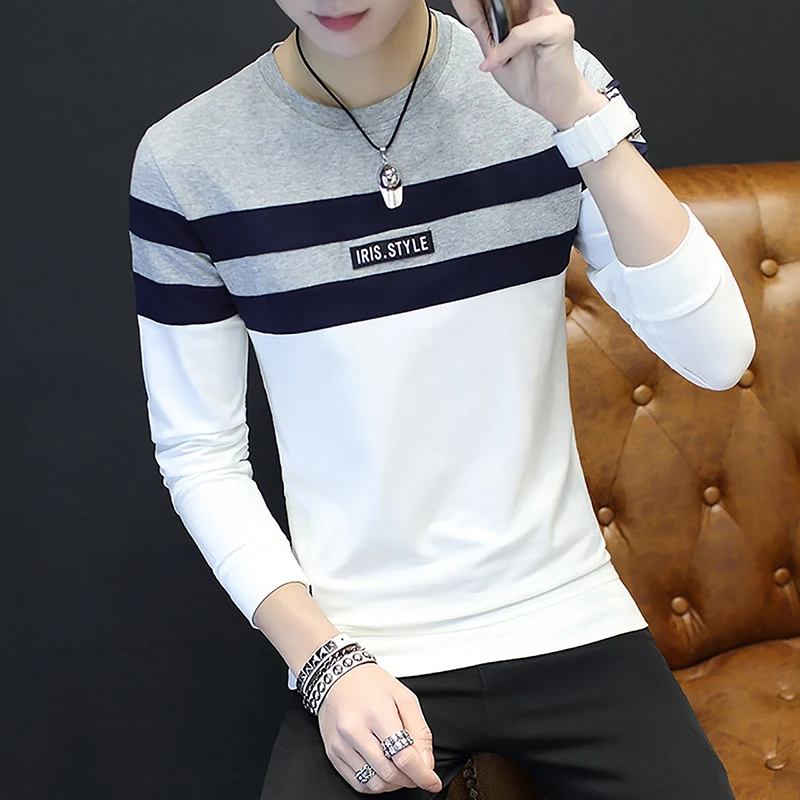 Stand collar cotton trendy Korean bottoming shirt