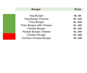 Al-Pizzalicious menu 