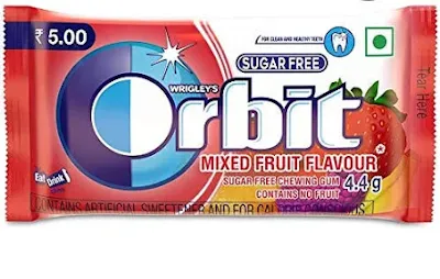 Orbit Fruit Sugar Free Blisterpack 4.4 Gm