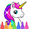 Glitter Coloring Game for Kids