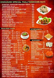 Hindukush menu 1