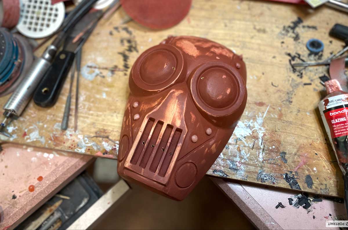 sanding and filling mask project