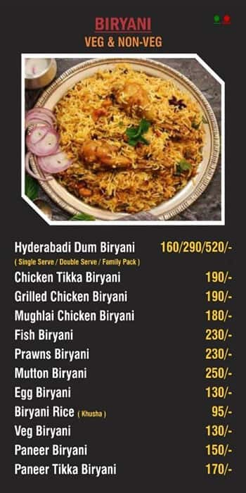 Curry Village Restaurant & Cafe menu 