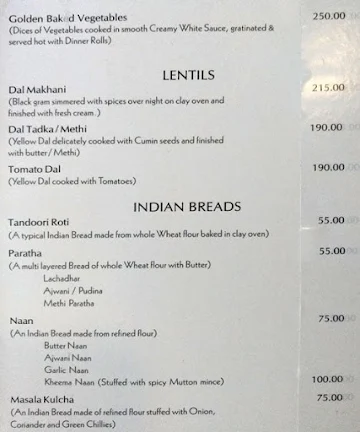 Salt & Pepper - The Central Court Hotel menu 