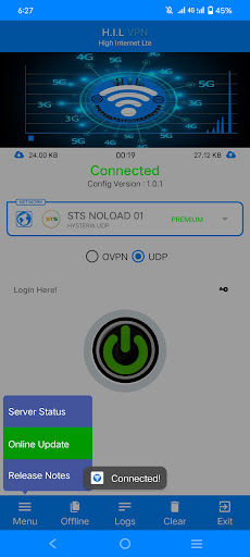 Screenshot H.I.L VPN