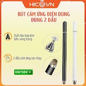 Viết Cảm Ứng, Bút Cảm Ứng Điện Dung Dùng 2 Đầu Cực Nhạy Dành Cho Smartphone, Máy Tính Bảng, Có Kèm Đầu Bút Thay Thế