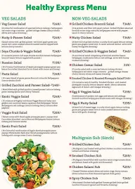 Healthy Express menu 1