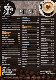 Open Kafe menu 4