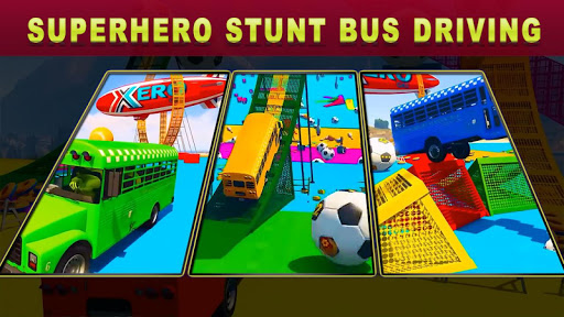 Superheroes Bus Racing Game