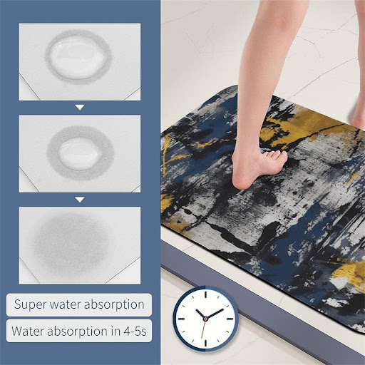 Title 18, Nordic Light Luxury Marbling Diatom Ooze Absorb...