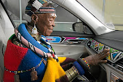 Esther  Mahlangu has previously designed car art for BMW.