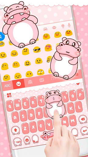 Screenshot Pink Cute Hippo Theme