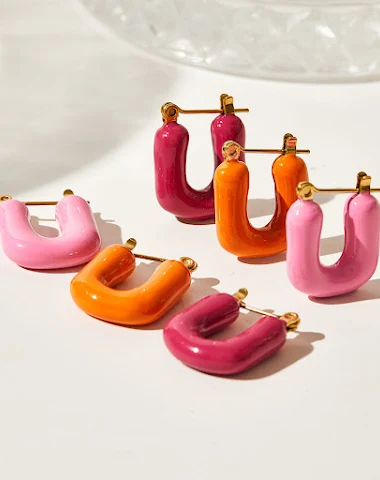 Boucles d'oreilles lettres alphabet - 2