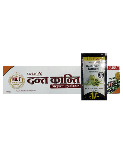 Patanjali Dant Kanti Natural 100G Toothpaste With Sachet Rs 1 - 100 gm