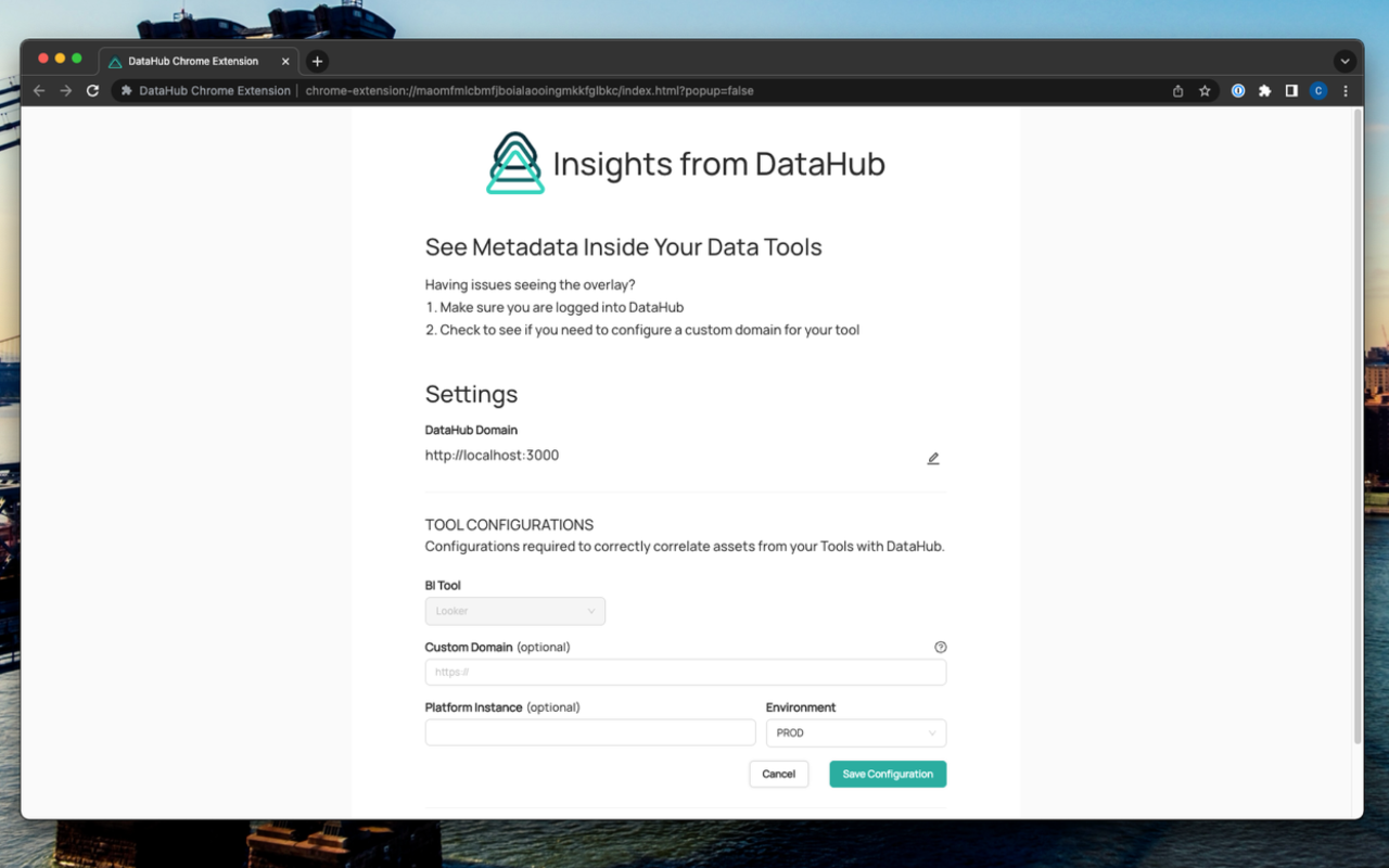 DataHub Chrome Extension Preview image 1