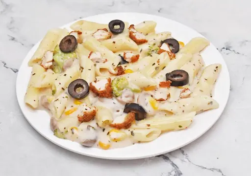 Penne Chicken White Sauce Pasta