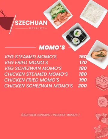 Szechuan Delight menu 