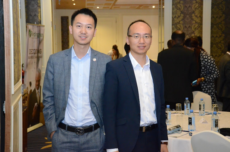 Atos EA regional director Jeason Hua and Huawei solution manager Landon Lidong