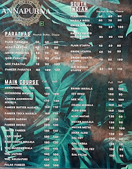 Annapurna Pure Veg menu 1