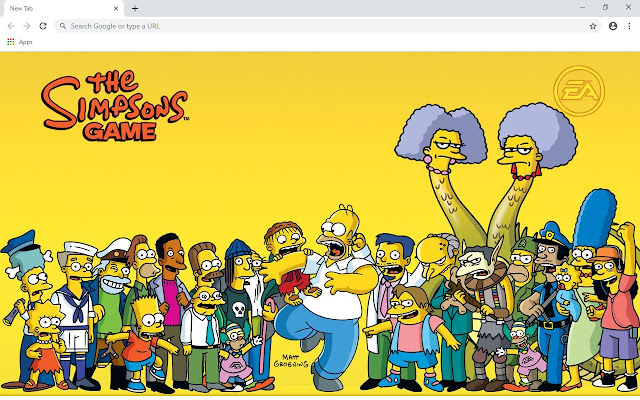 The Simpsons Wallpapers and New Tab