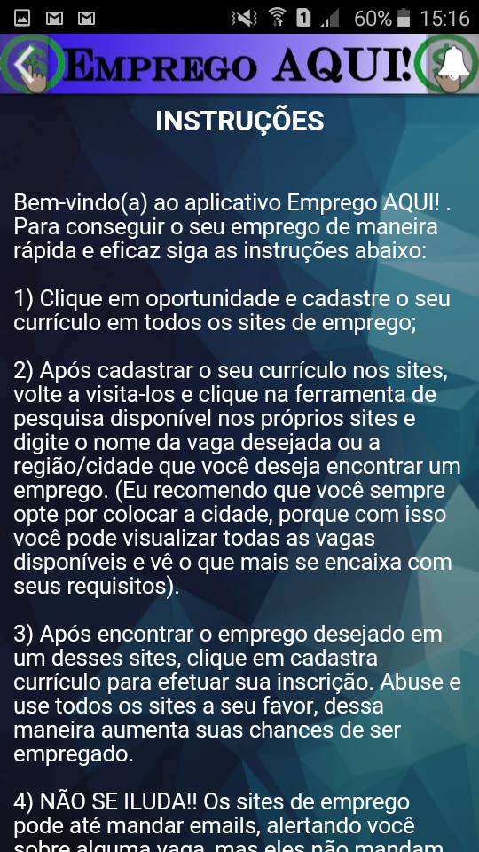 Emprego AQUI Screen 2