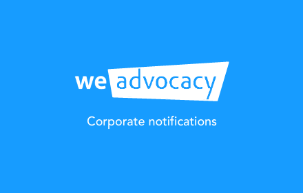 we advocacy corporate notifications small promo image