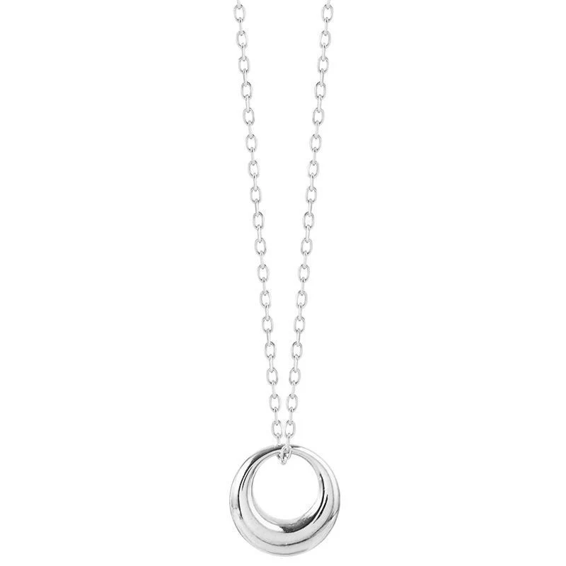 Colar geométrico de círculo para mulheres Corrente de clavícula simples e elegante Design minimalista Perfeito para um visual normcore e sofisticado