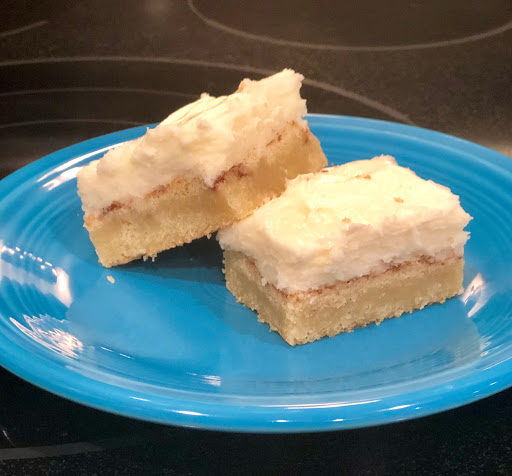 Snickerdoodle cookies with cream cheese frosting