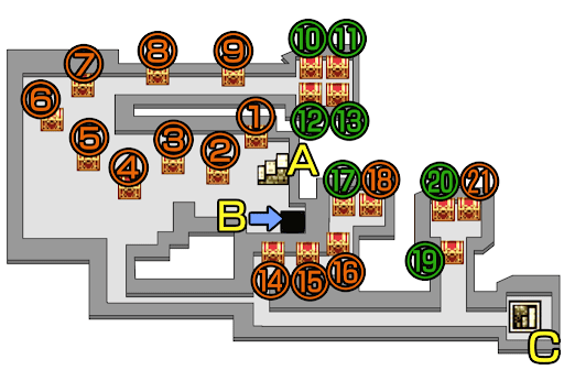 ドラクエ3 サマンオサ南の洞窟 ラーの鏡の洞窟 のマップ 入手アイテム 神ゲー攻略