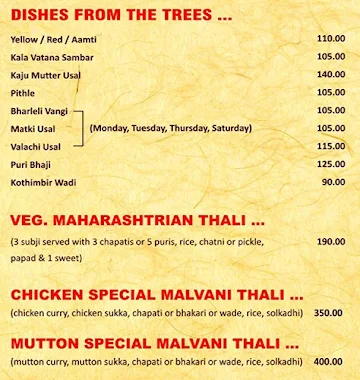 Malvani Touch menu 