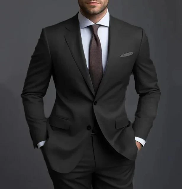Business Casual Herren Anzug Zweiteiler Der perfekte Anzug für Geschäft und Freizeit. Stilvolles Outfit für einen professionellen Auftritt. Bequem und modern