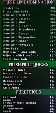 Juices Zone menu 4