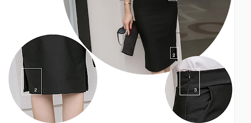 Title 6, High-waisted Split Mid-length Wrap Skirt for ef...