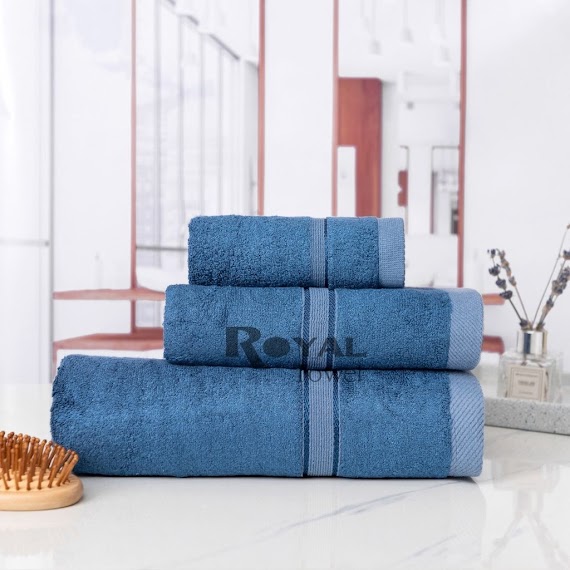 Khăn Tắm Khăn Gội Đầu Khăn Lau Mặt Sợi Tre Royal Towel Cao Câp Xuât Nhât, Thấm Hút Không Ra Màu