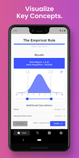 Screenshot IntroStat - Statistics Solver