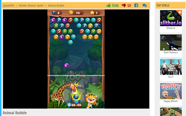 Animal Bubble Spiele