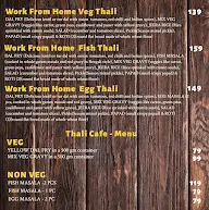 Thali Cafe menu 1