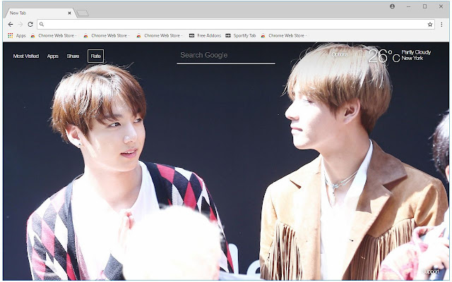 BTS Vkook Backgrounds HD V & Jungkook New Tab