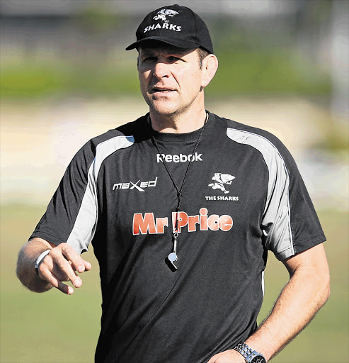 UNDER FIRE: Sharks coach John Plumtree, who is being forced to justify the selection of an all-white team in the face of complaints from SA Rugby Union boss Oregan Hoskins Picture: STEVE HAAG/GALLO IMAGES