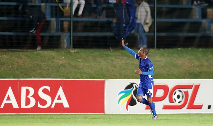 Samuel Julies of Chippa United celebrates goal during Absa Premiership 2017/18 match between Bidvest Wits and Chippa United at Bidvest Wits Stadium, Johannesburg South Africa on 01 November 2017.