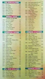 Hotel Rishikesh menu 1