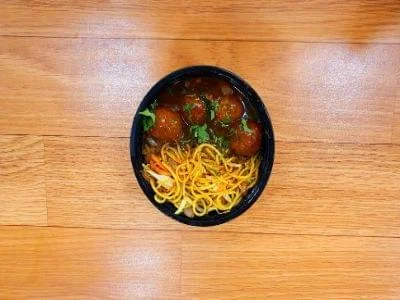 Veg. Manchurian Gravy With Noodles