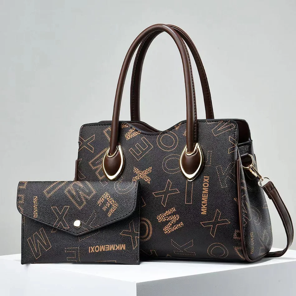 Borsa Tote Elegante con Lettere, Grande Capacità, a Tracolla e Portatile, per trasportare tutto con stile e praticità.