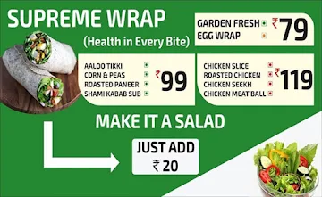 Wrap Co. menu 