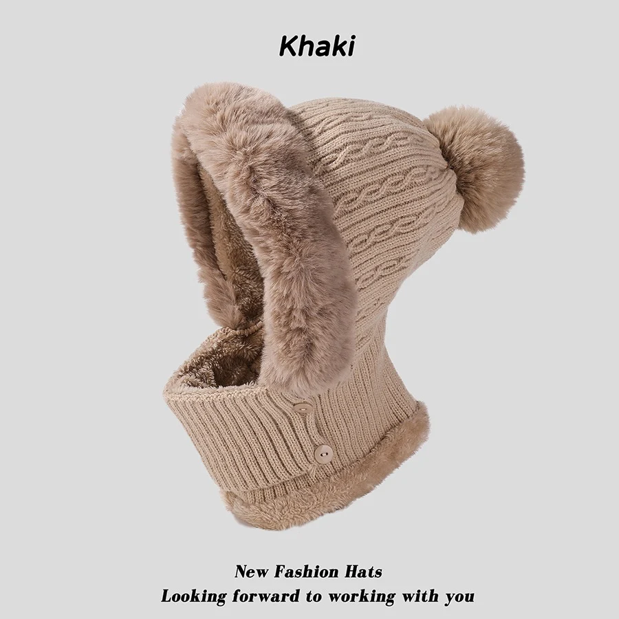Kit écharpe en tricot à rayures torsadées une pièce doublée de polaire